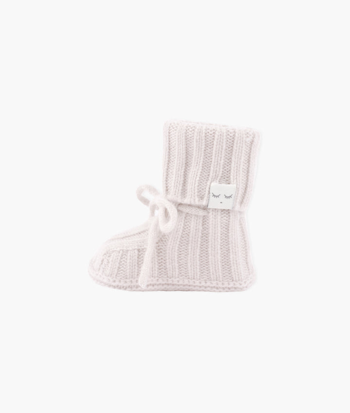 Cable Knit Cashmere Footies