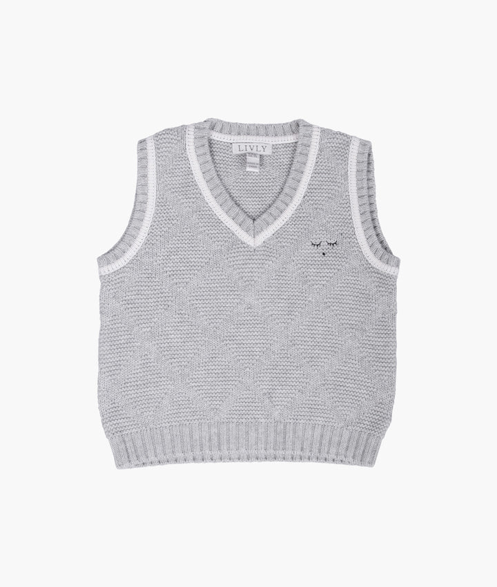 Grey Knit Pullover