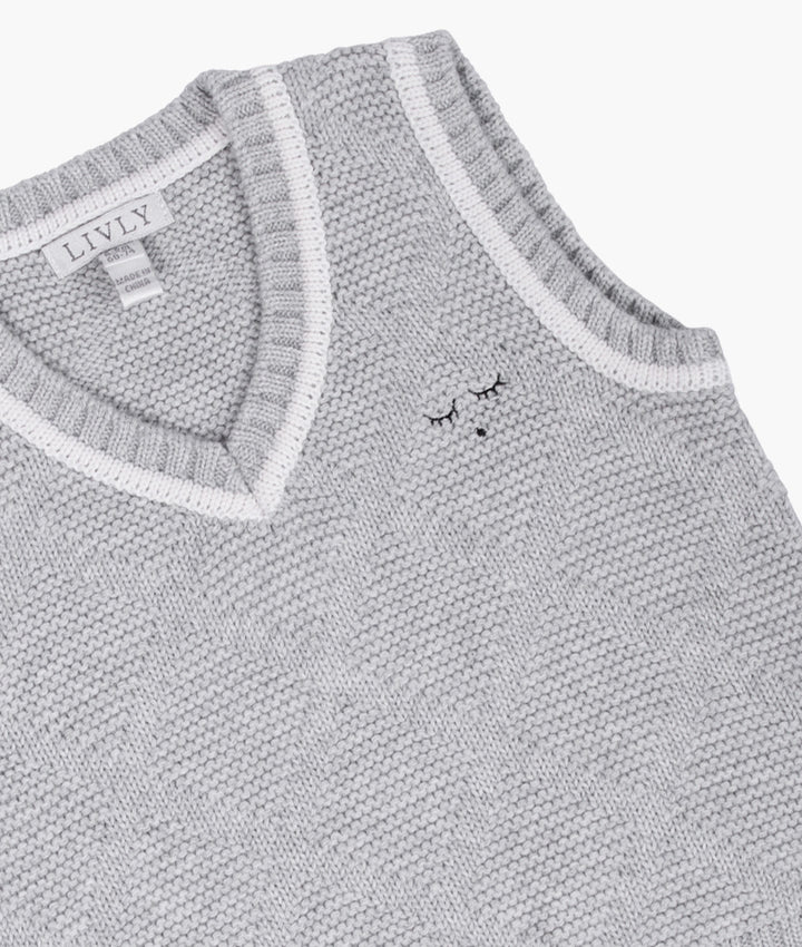 Grey Knit Pullover