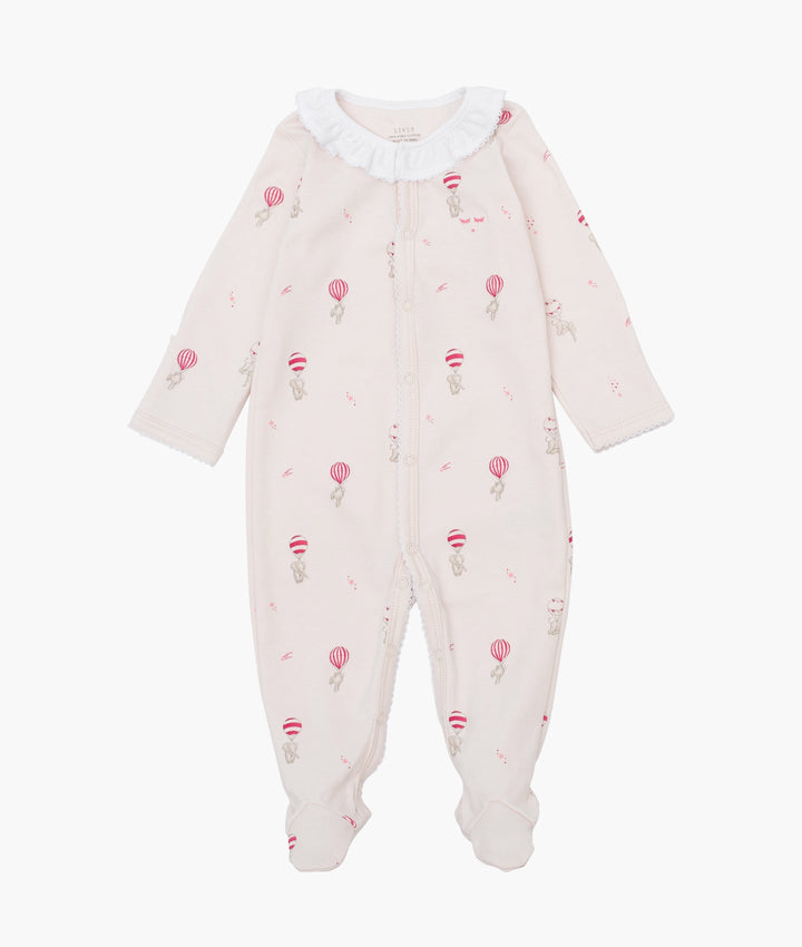 Elephants Ruffled Simplicity Footie