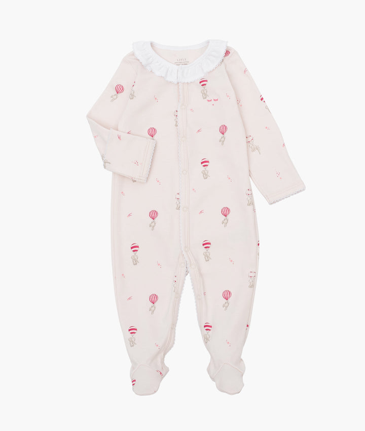 Elephants Ruffled Simplicity Footie