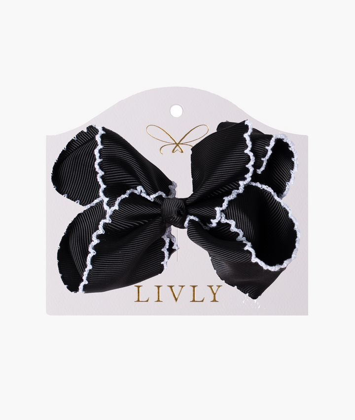 Large Picot Bow Forever & Always