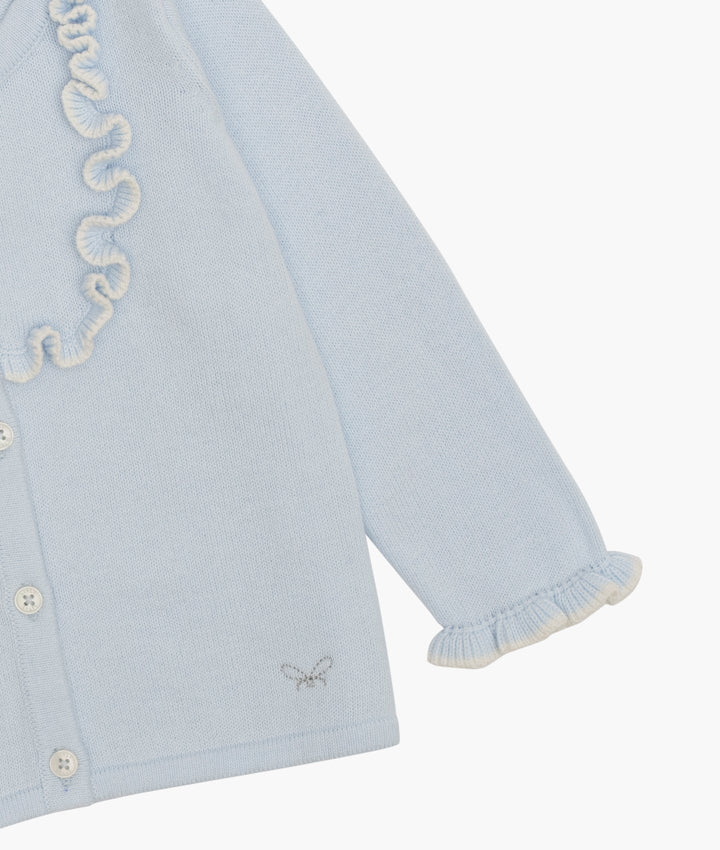 Ruffled Cardigan